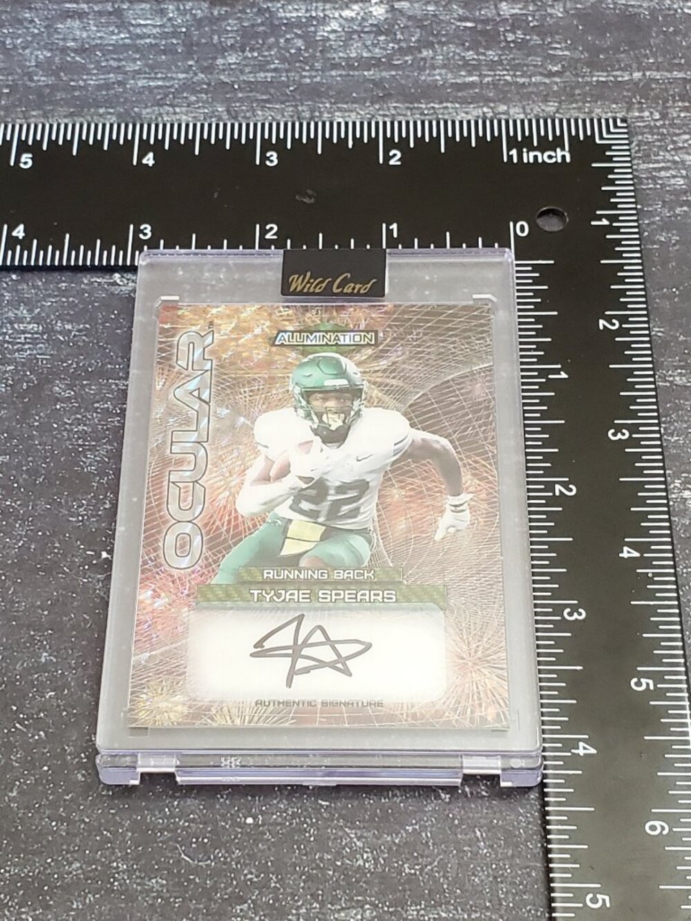 Tyjae Spears 2023 Wild Card Alumination Auto Rookie 1/2 #AO-47 Titans RB RC
